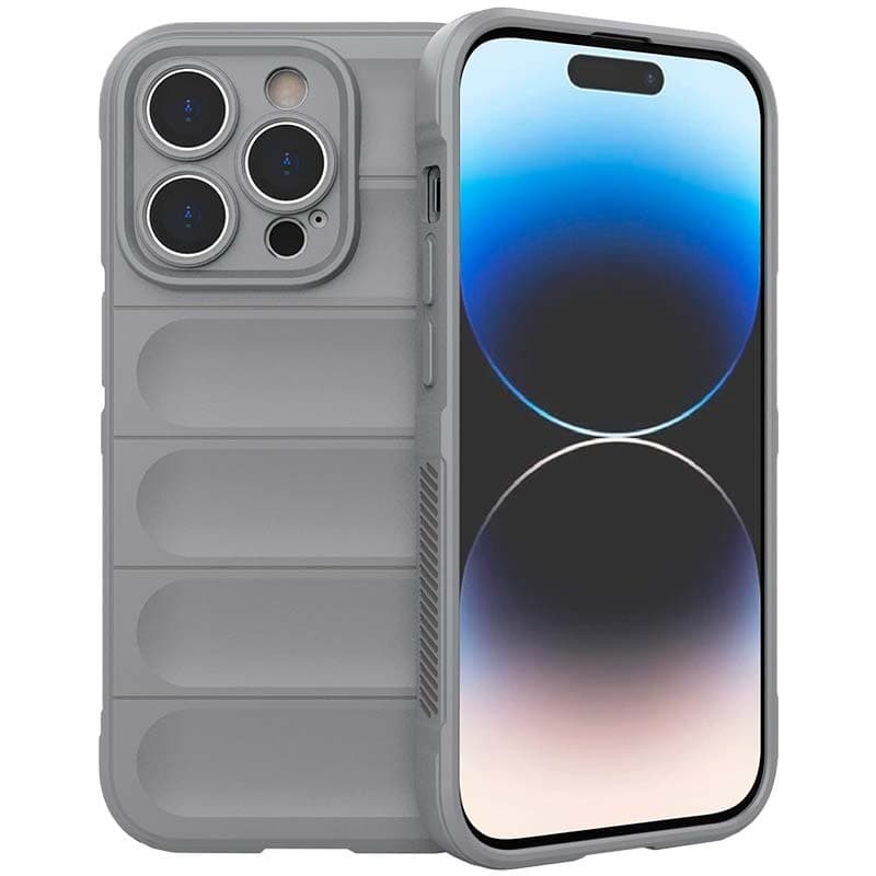 Capa de silicone Wave iPhone 15 Pro Cinzento Claro