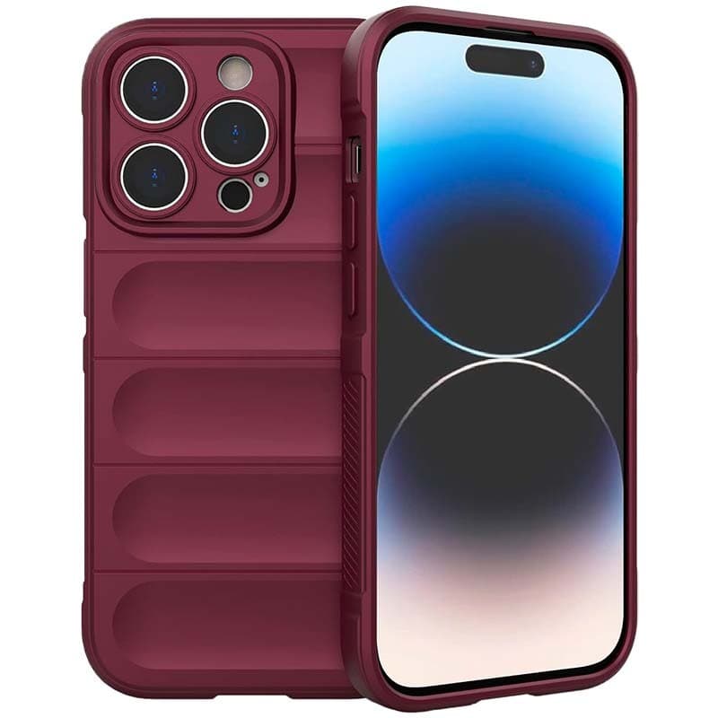 Capa de silicone Wave iPhone 15 Pro Max Borgonha