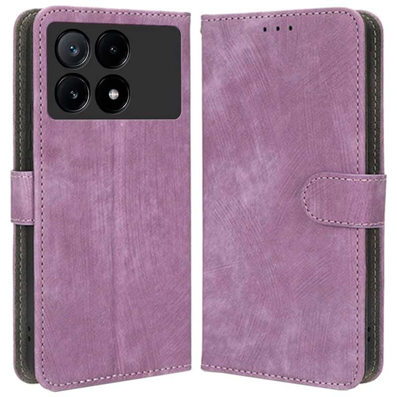 Capa livro 360º Protection Xiaomi Poco F6 Pro 5G Roxo