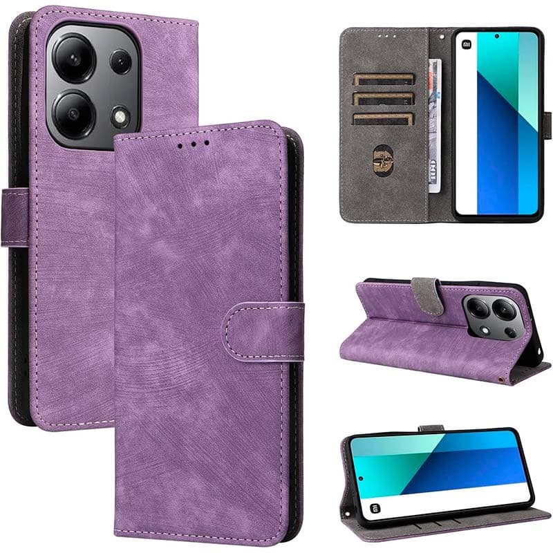 Capa livro 360º Protection Xiaomi Redmi Note 13 4G Roxo