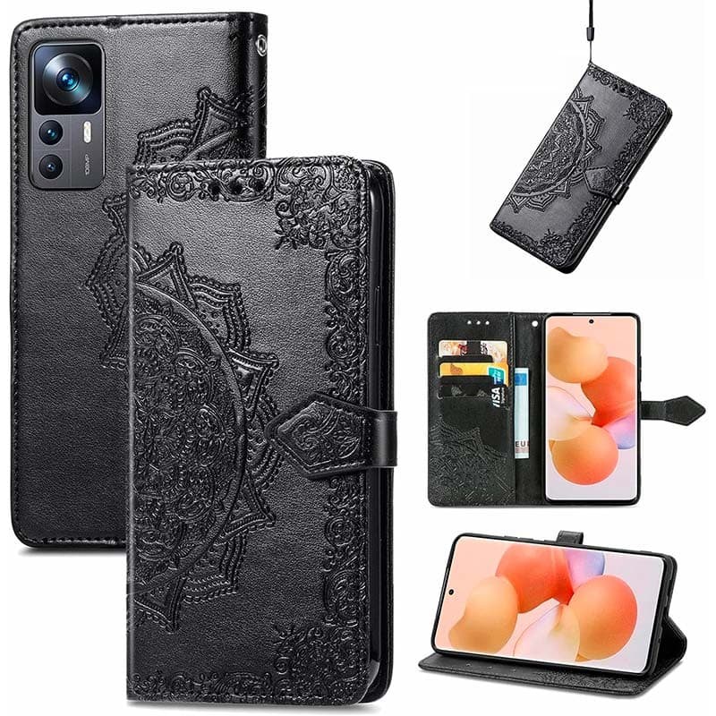 Capa livro Mandala Xiaomi 12T Preto
