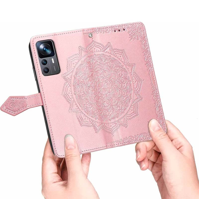 Capa livro Mandala Xiaomi 12T Rosa