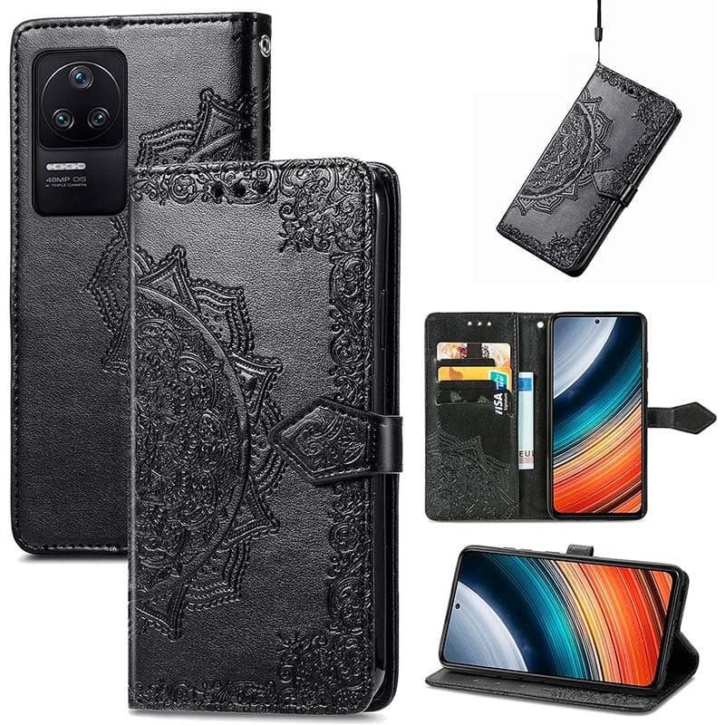 Capa livro Mandala Xiaomi Poco F4 Preto