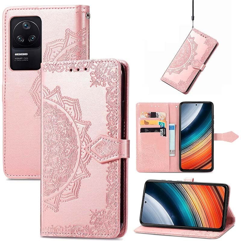 Capa livro Mandala Xiaomi Poco F4 Rosa