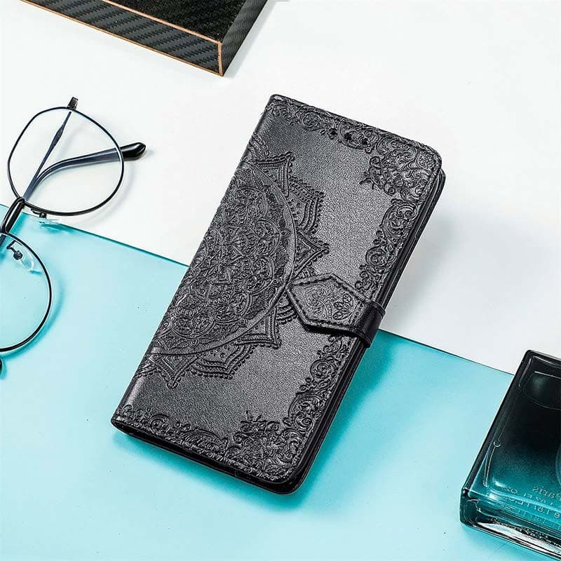 Capa livro Mandala Xiaomi Poco F5 Pro Preto