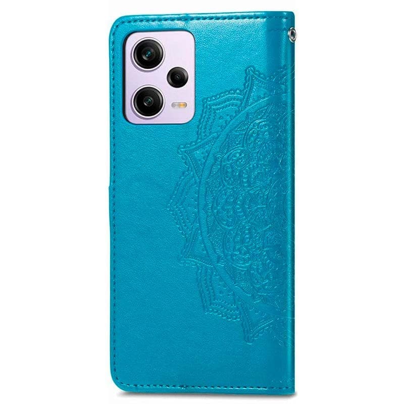 Capa livro Mandala Xiaomi Poco X5 / Redmi Note 12 5G Azul
