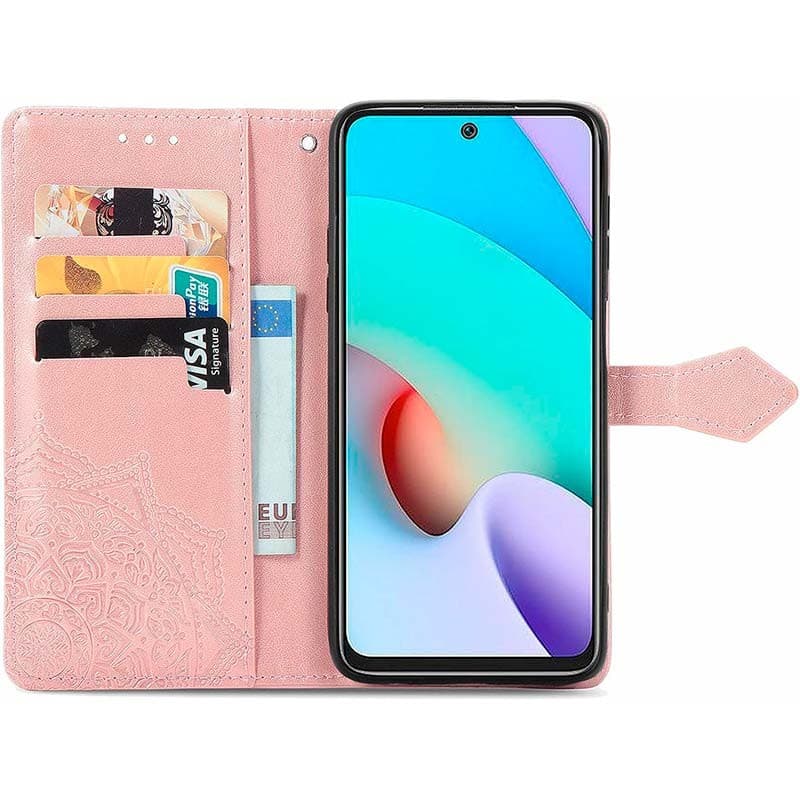 Capa livro Mandala Xiaomi Redmi 10 / Redmi 10 2022 Rosa