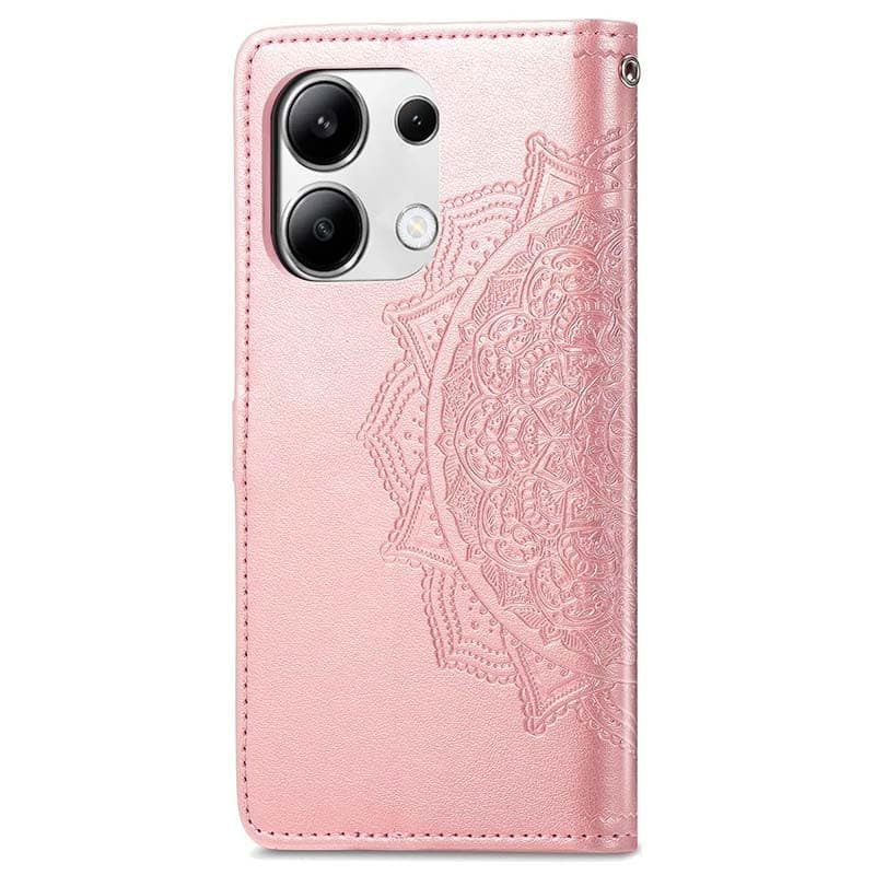 Capa livro Mandala Xiaomi Redmi Note 13 4G Rosa
