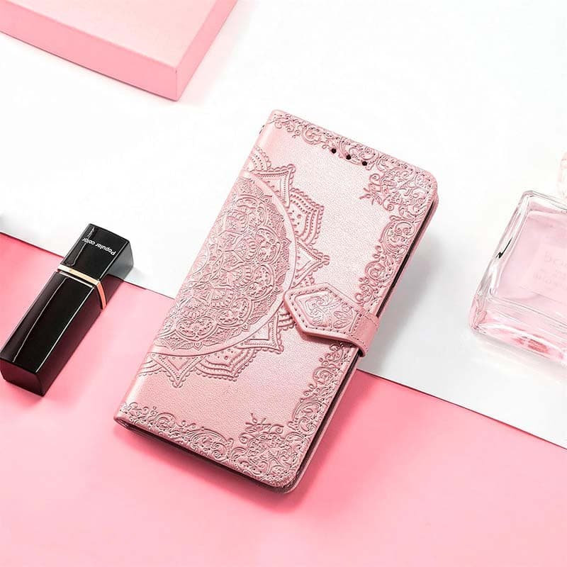 Capa livro Mandala Xiaomi Redmi Note 13 4G Rosa