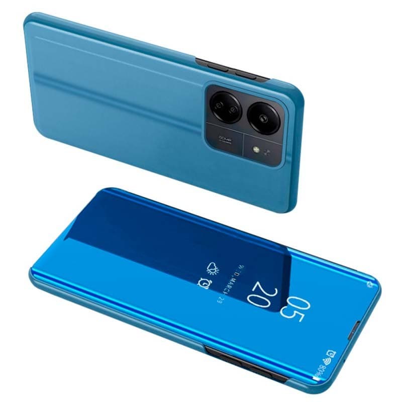 Capa livro Smart Mirror Xiaomi Redmi 13C / Poco C65 / Poco M6 5G Azul