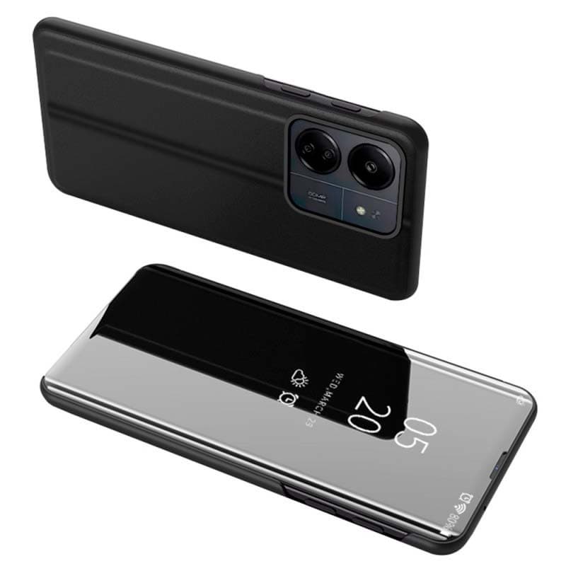 Capa livro Smart Mirror Xiaomi Redmi 13C / Poco C65 / Poco M6 5G Preto