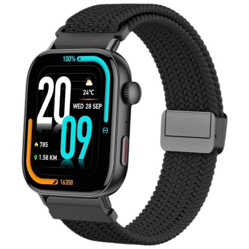 Colmi C8 MAX C SERIES Bracelete em tecido Preto - Relógio Inteligente