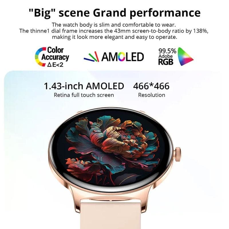 Colmi V89 Bracelete em Silicone Preto - Relógio Inteligente