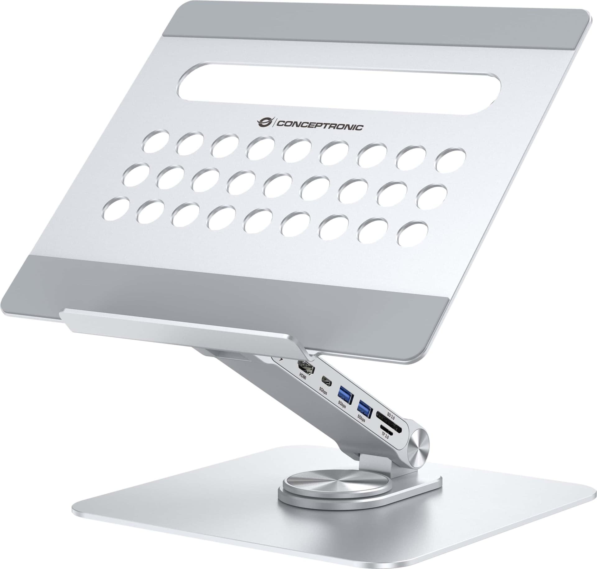 Conceptronic Tablet holder incl. 7-in-1 docking station si