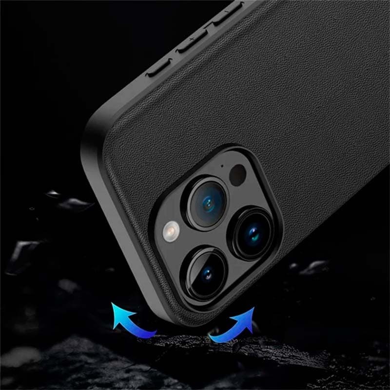 Coque en simili cuir Xiaomi Poco X5 Pro / Redmi Note 12 Pro 5G Noir