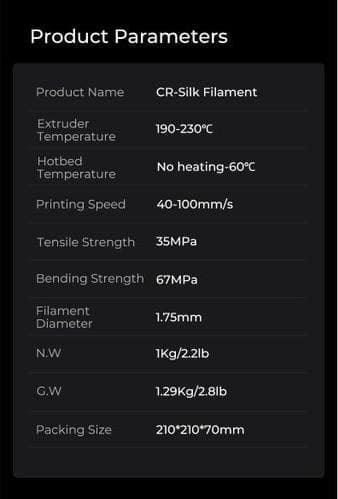 Creality CR silk