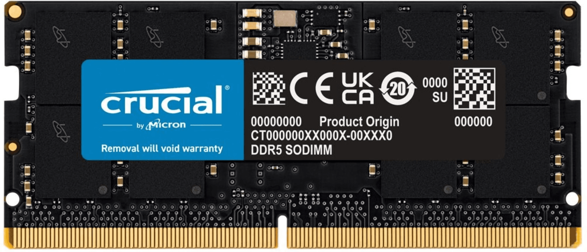 Crucial CT16G48C40S5 8GB DDR5 SODIMM 4800 MHz CL40