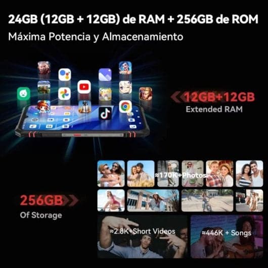 Cubot KingKong Star 2 5G 12/256GB Negro Libre