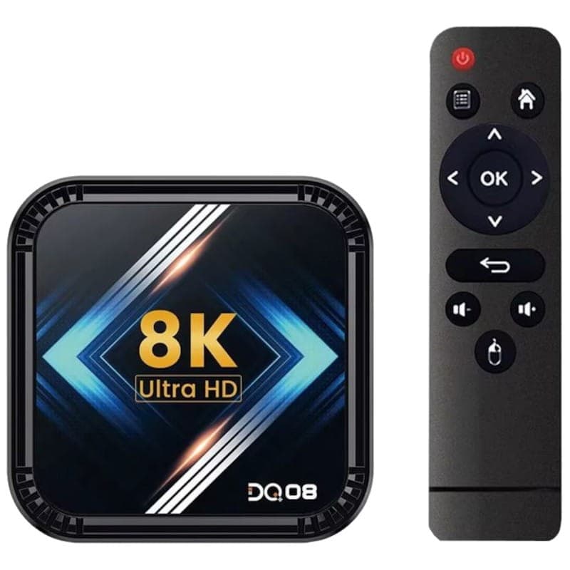 DQ08 8K RK3528 4GB/64GB Dual Wifi Android 13 Preto - Android TV