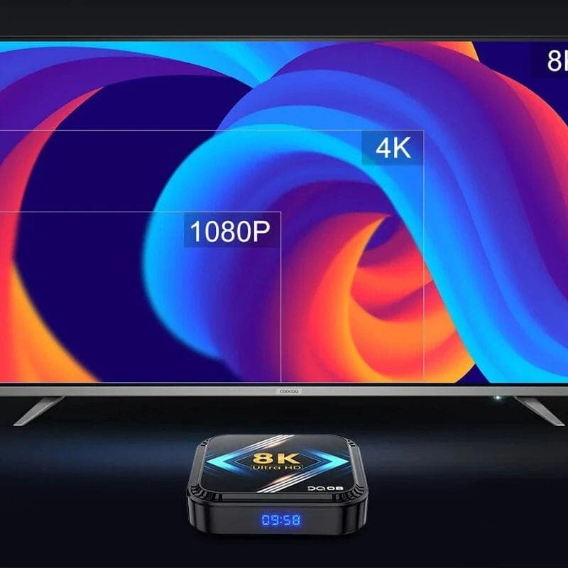 DQ08 8K RK3528 4GB/64GB Dual Wifi Android 13 Preto - Android TV