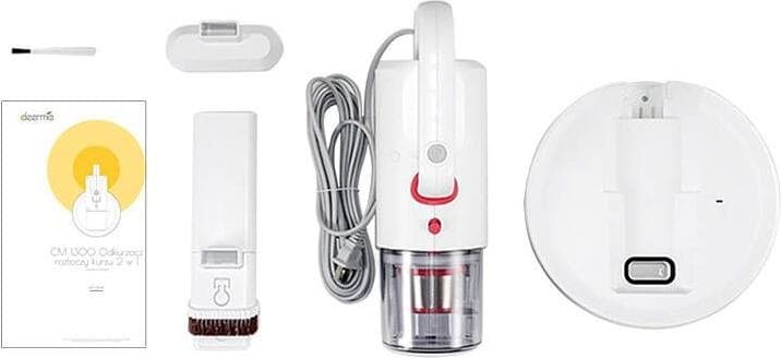 Deerma CM1300 handheld vacuum Red, White Bagless