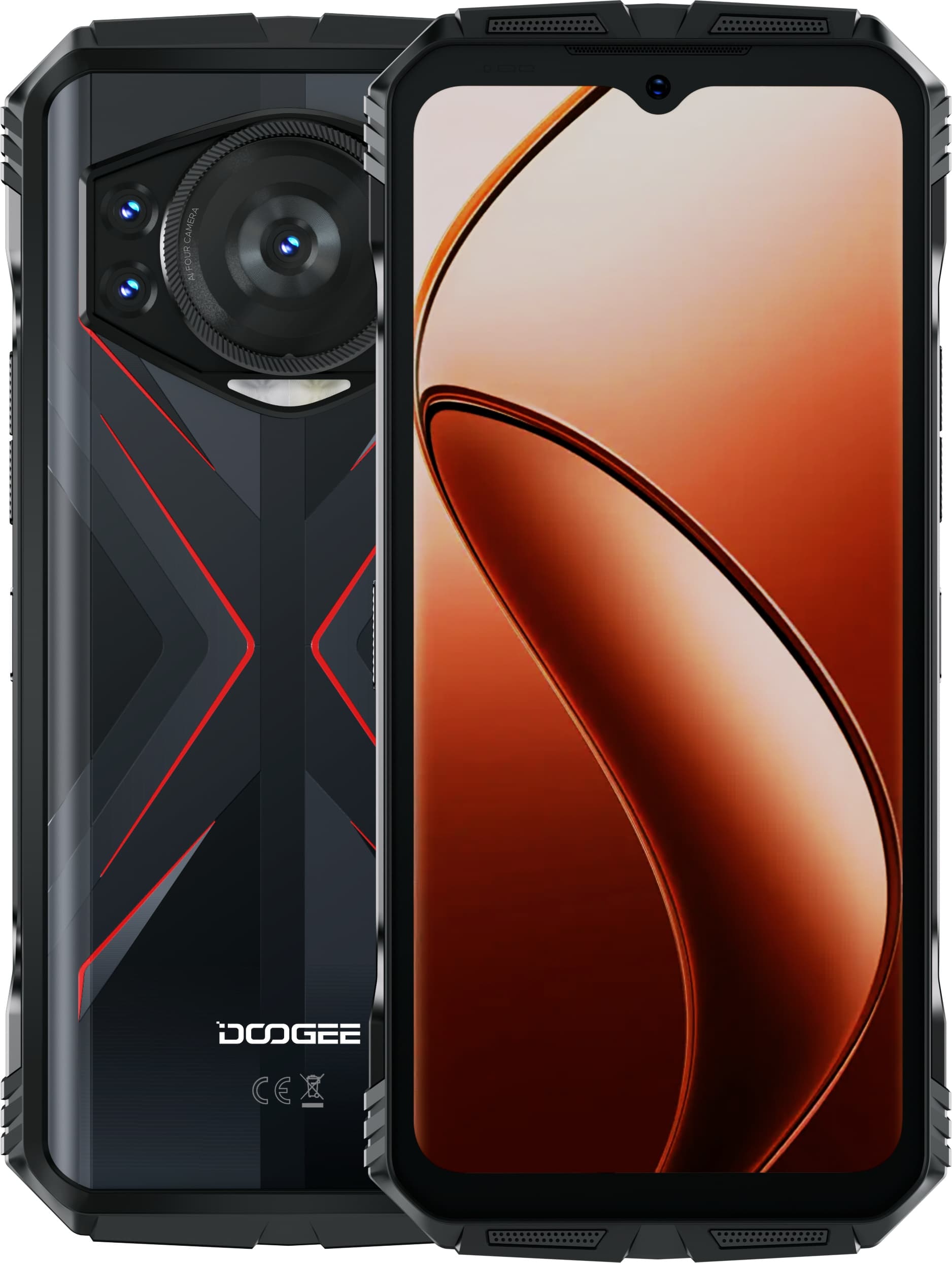 Doogee S118 (Dual Sim - 6.58", 512 GB, 8 GB RAM) Red