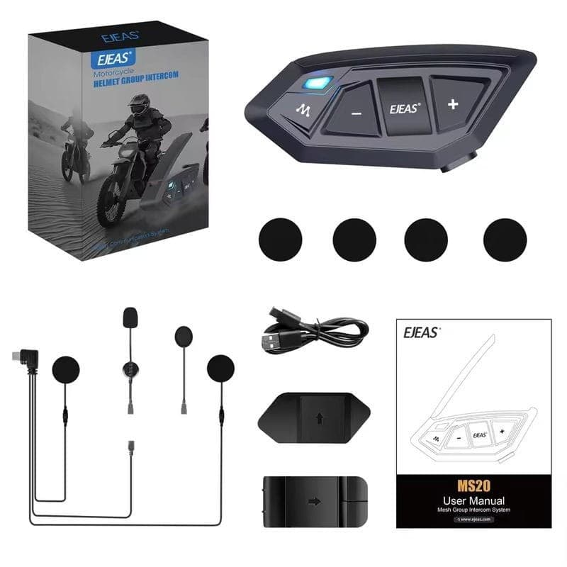 EJEAS MS20 Mesh 20 drivers conversação simultânea
