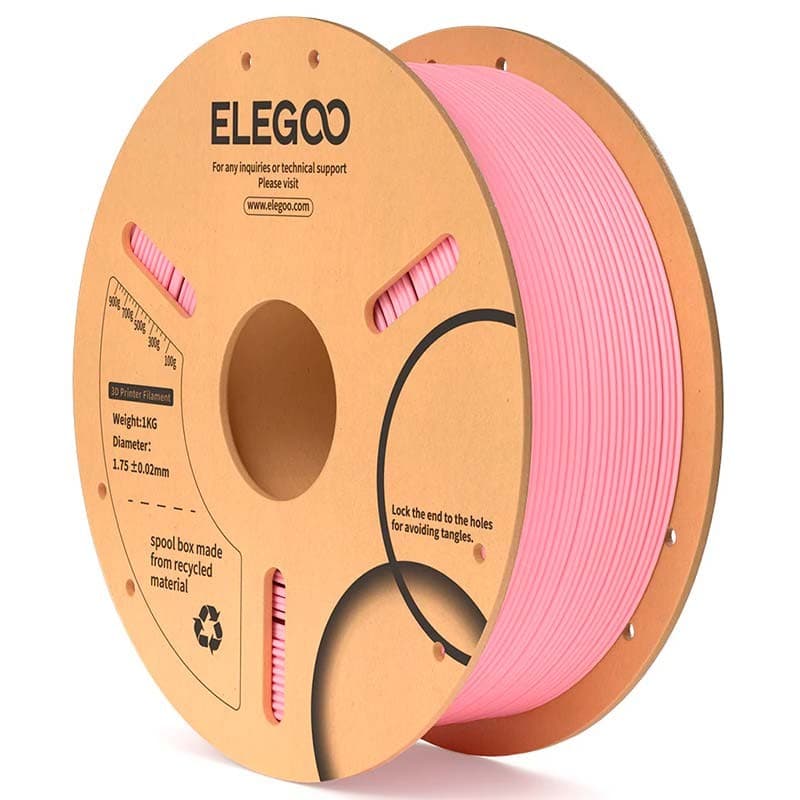 ELEGOO PLA Rosa para Impressoras 3D FDM - Filamento 1.75mm Bobina de 1kg