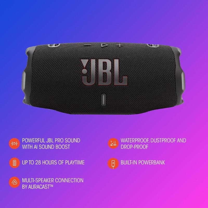 Coluna Bluetooth JBL Charge 6 Azul