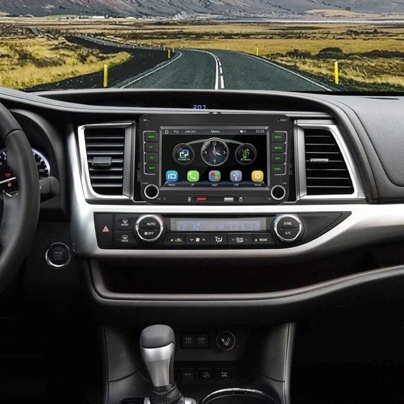 F9070C Bluetooth/Carplay/USB Preto - Rádio Automóvel 2 DIN