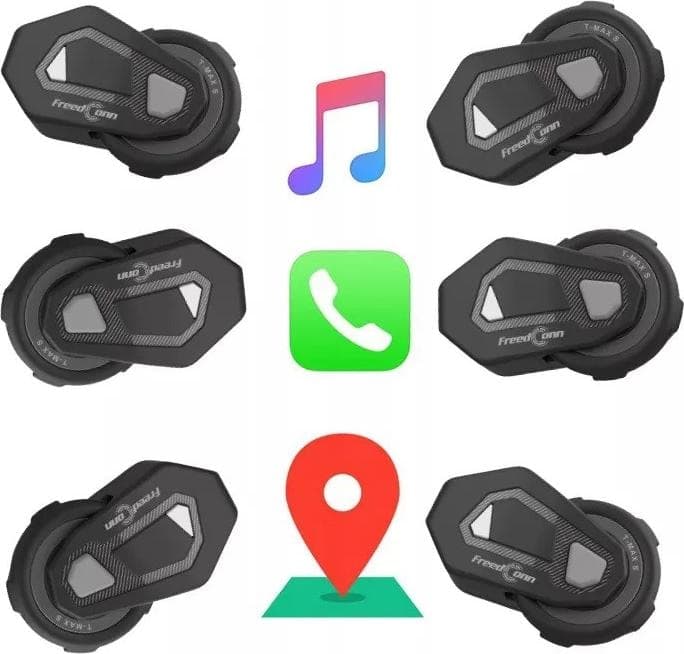 FreedConn T-MAX S V4 PRO SINGLE motorbike intercom Black