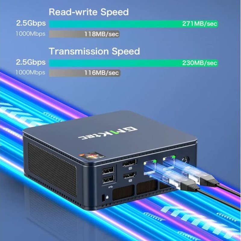GMKtec NucBox M5 Plus Ryzen 7 5825U/16GB/1TB Preto