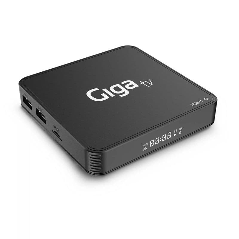 Giga TV HD831 Allwinner H618 2GB/16GB Android 12 Preto - Android TV