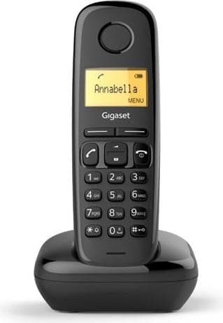 Gigaset A 170 BLACK - Telefono Dect con base analogica