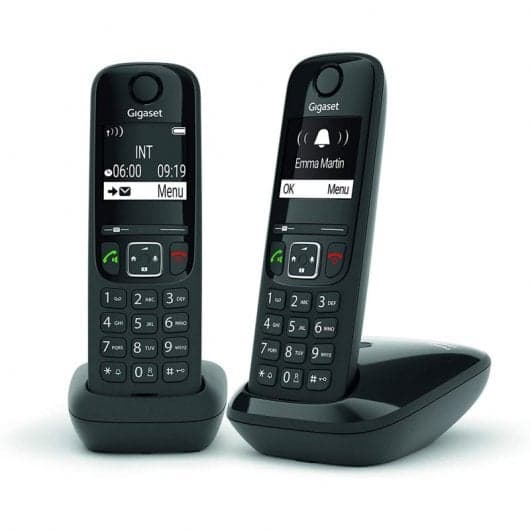 Gigaset AS690 Duo Pack de Telefones Sem Fios Pretos