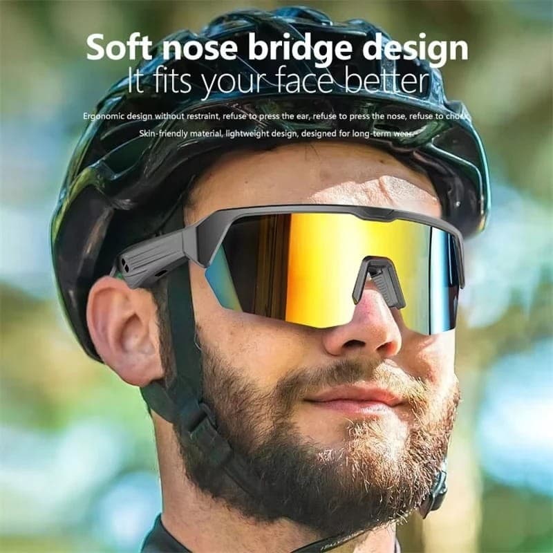 Óculos Inteligentes para Ciclismo Preto