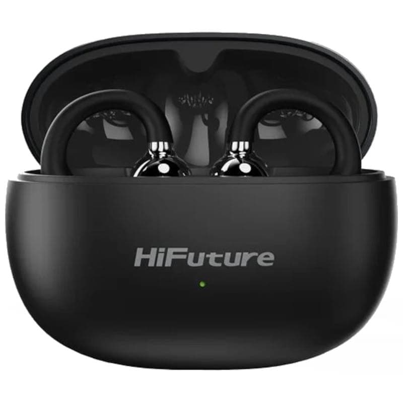 HiFuture FlexClip TWS Preto Metálico