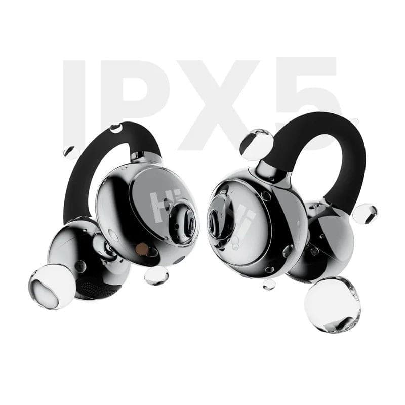 HiFuture FlexClip TWS Preto Metálico