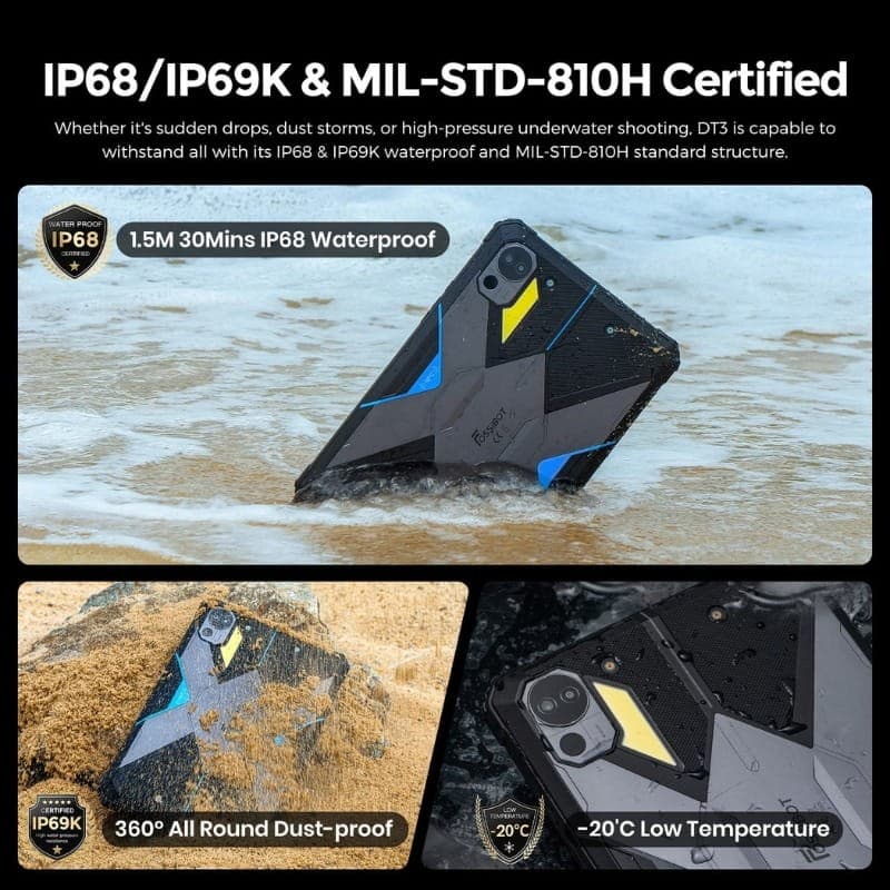 Fossibot DT3 10,4 12GB/256GB 5G Azul Rugged