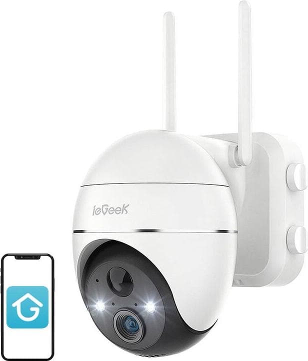 IeGeek Wireless 3MP WiFi outdoor camera ZS-GX1S white 5200mAh
