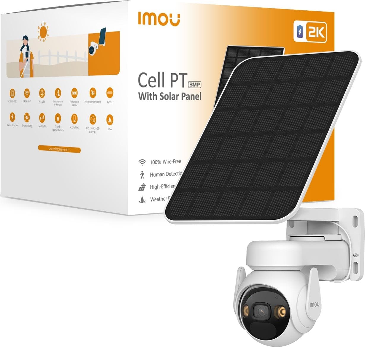 Imou Cell PT with Solar Panel