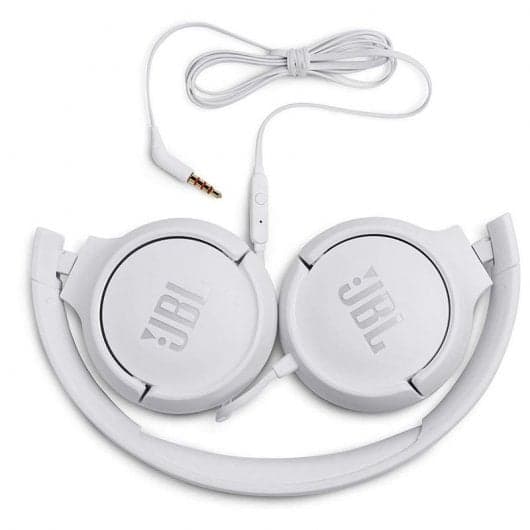 JBL Tune 500 Auscultadores com Microfone Brancos