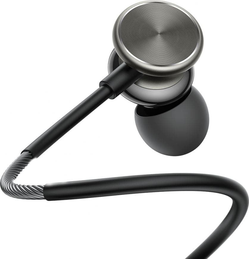 Joyroom JR-EW03 Wired Series In-Ear Metal Wired Earbuds-Dark Gray