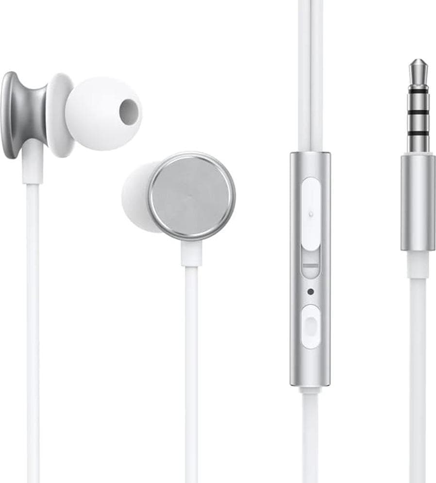 Joyroom JR-EW03 Wired Series In-Ear Metal Wired Earbuds-Silver