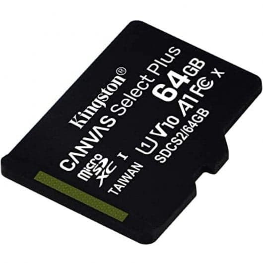 Kingston Canvas Select Plus MicroSDXC 64GB UHS-I U1 V10 Classe 10