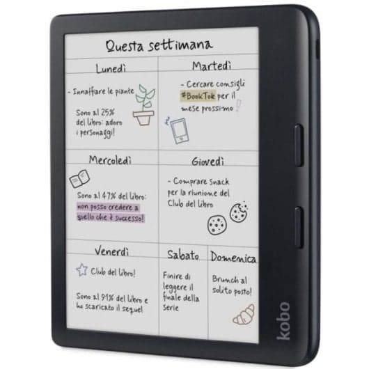 Kobo Monza Colour Black Livro Eletrónico 7" 32GB Preto