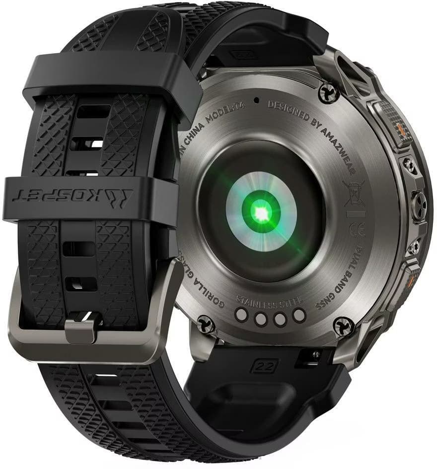 Relógio inteligente Kospet Tank T4 32GB Preto