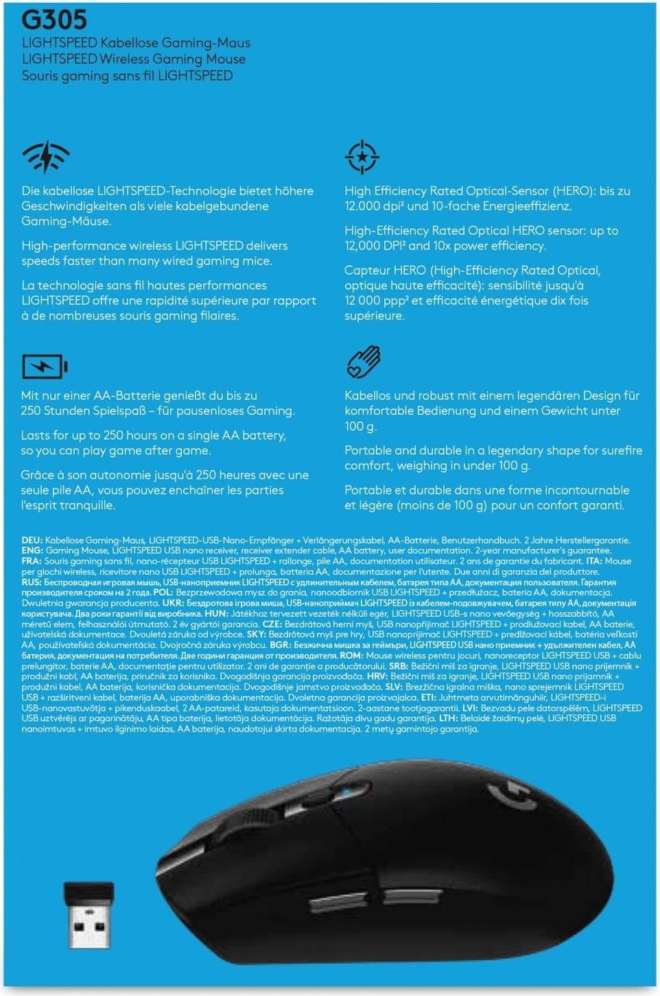 Logitech G G305 Lightspeed