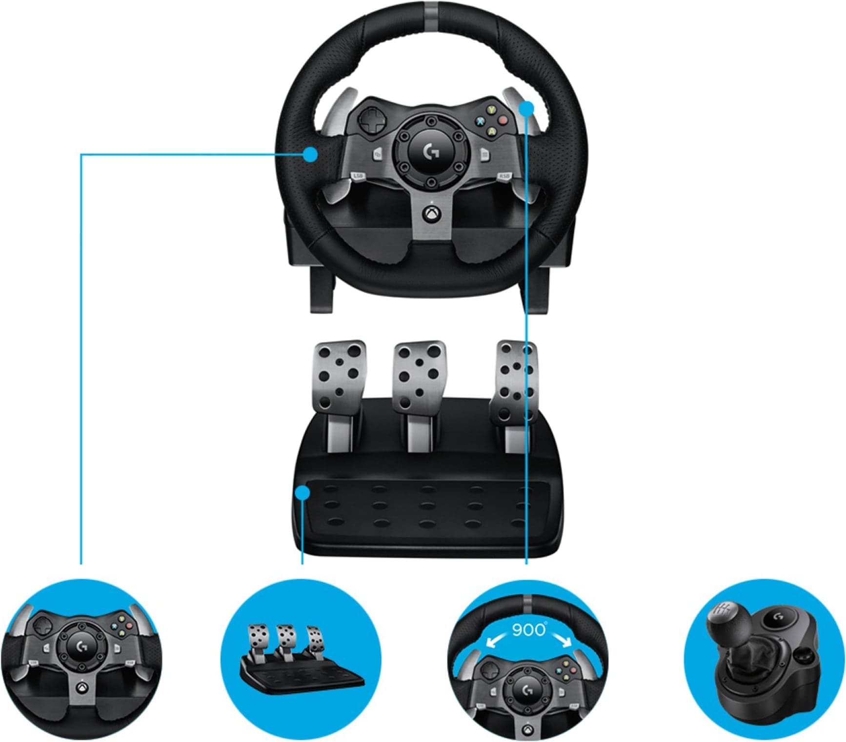 Logitech G G920 Driving Force (Xbox, PC)
