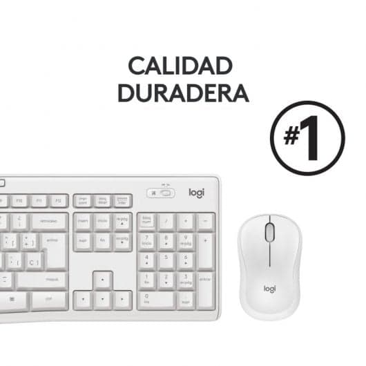 Logitech MK295 Combo Teclado Rato Sem Fios Branco